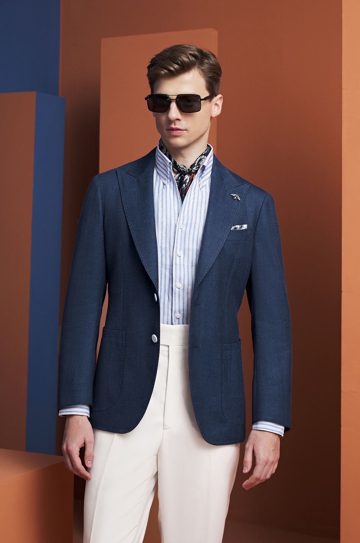 Navy Blazer -- Detail Shot