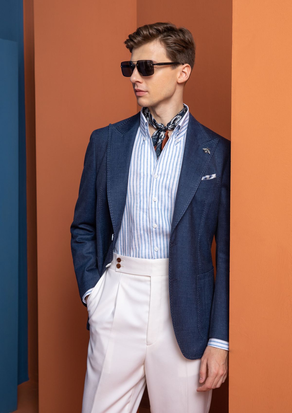 Navy Blazer -- Back Detail